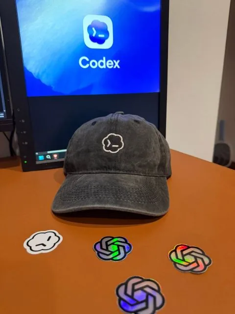 Official OpenAI Codex cap and stickers